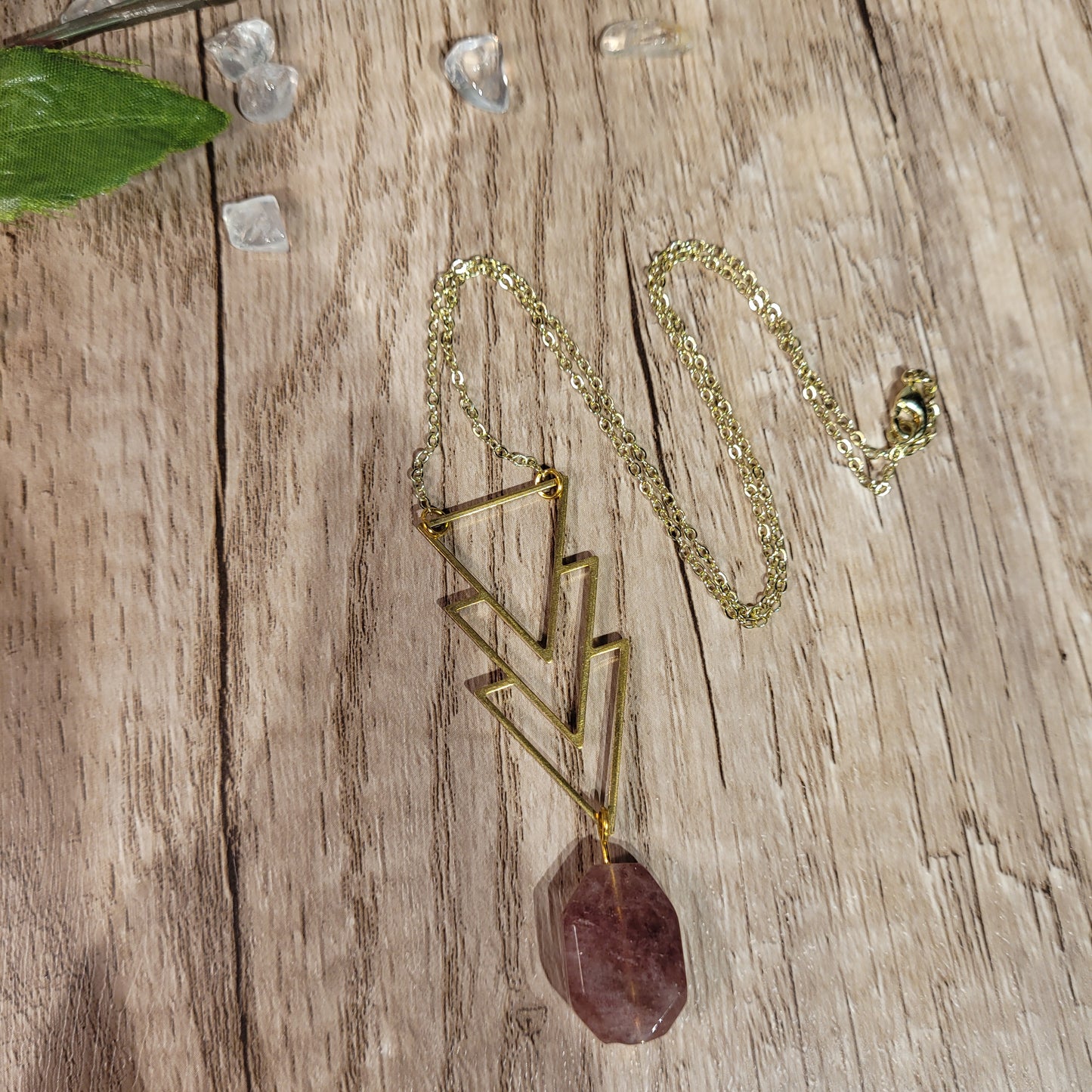 Strawberry Quartz Necklace