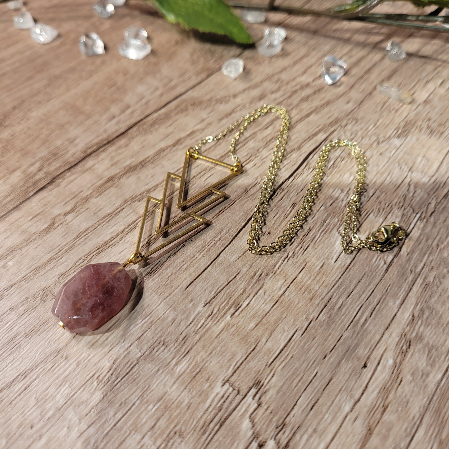 Strawberry Quartz Necklace