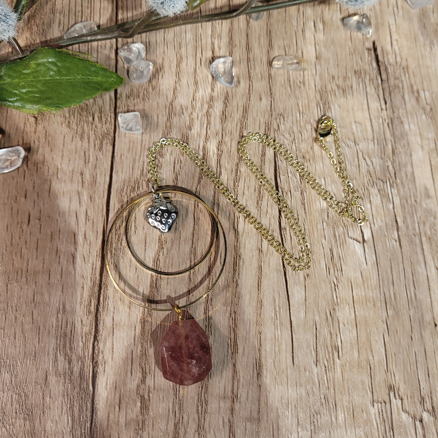 Strawberry Quartz Necklace
