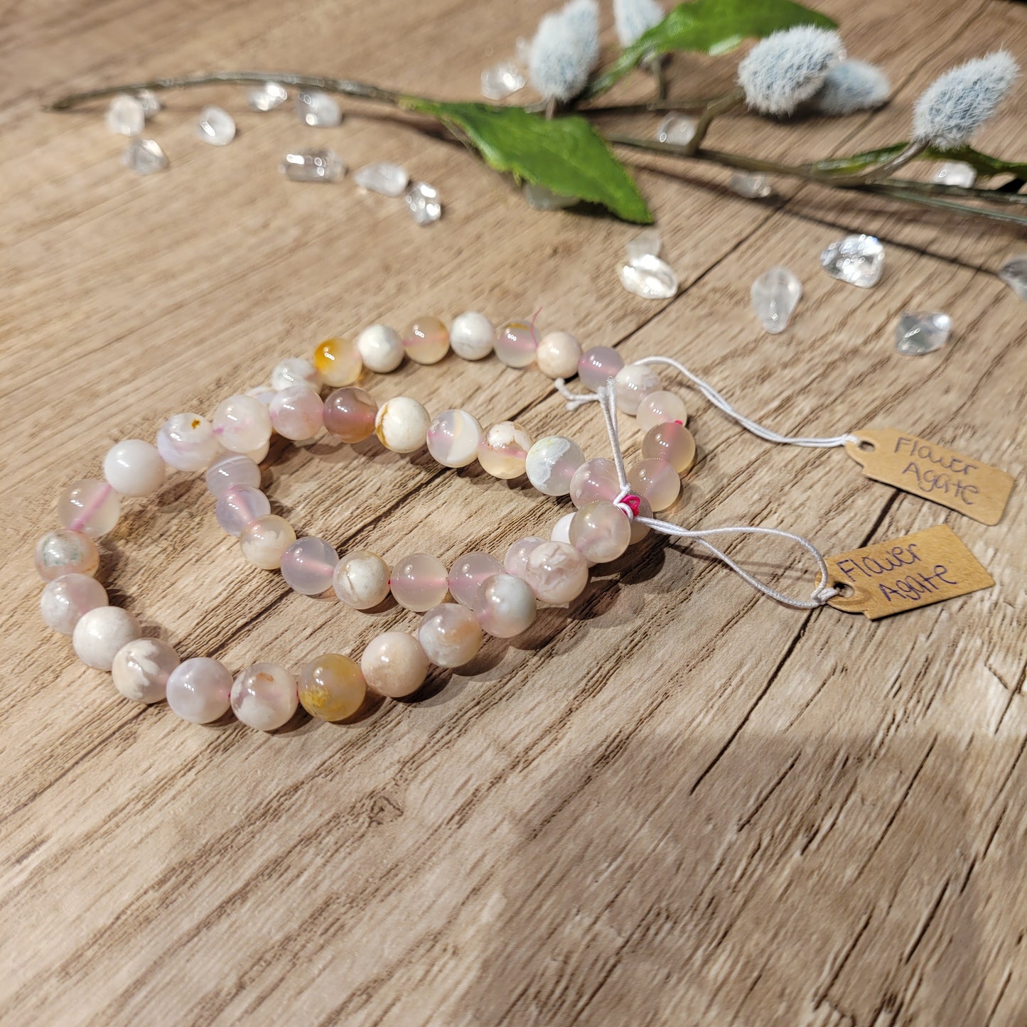Flower Agate Bracelet