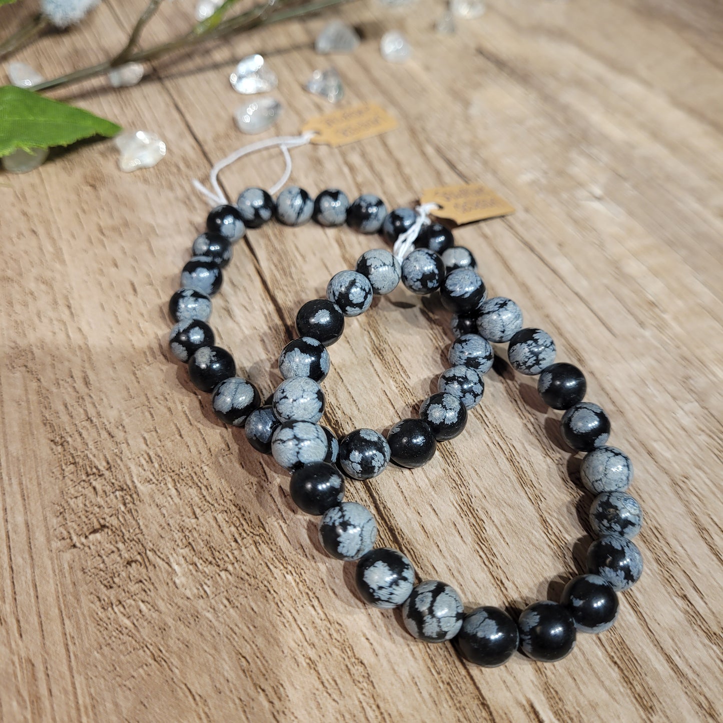 Snowflake Obsidian Bracelet
