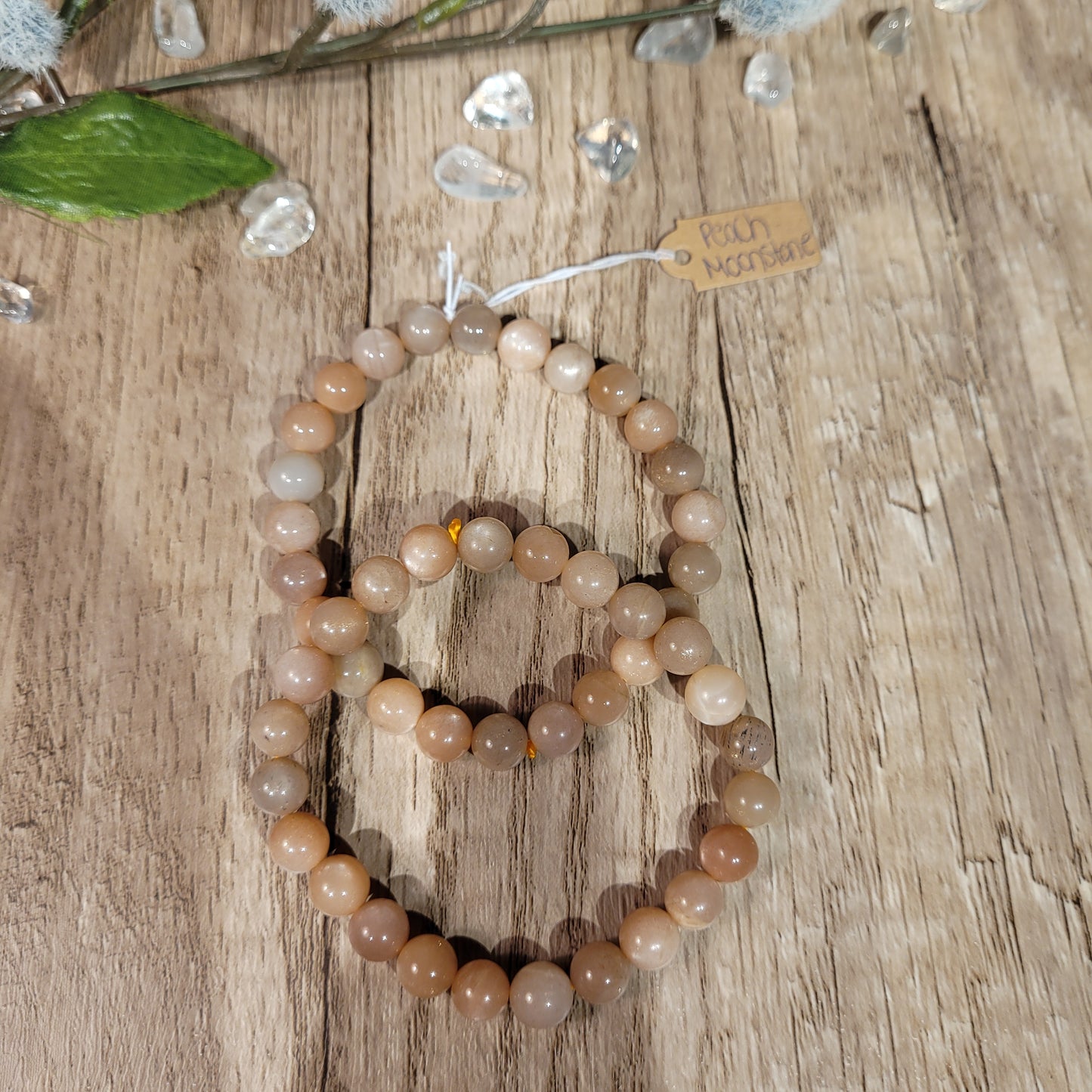 Peach Moonstone Bracelet