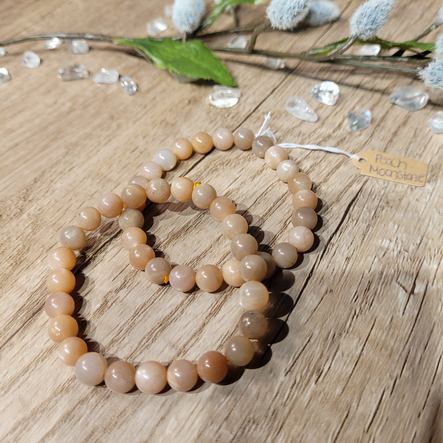 Peach Moonstone Bracelet