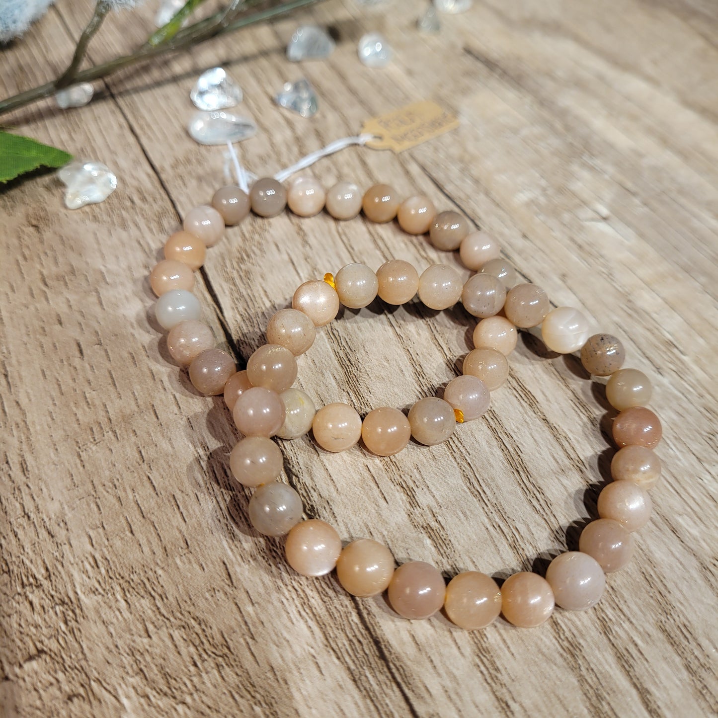 Peach Moonstone Bracelet