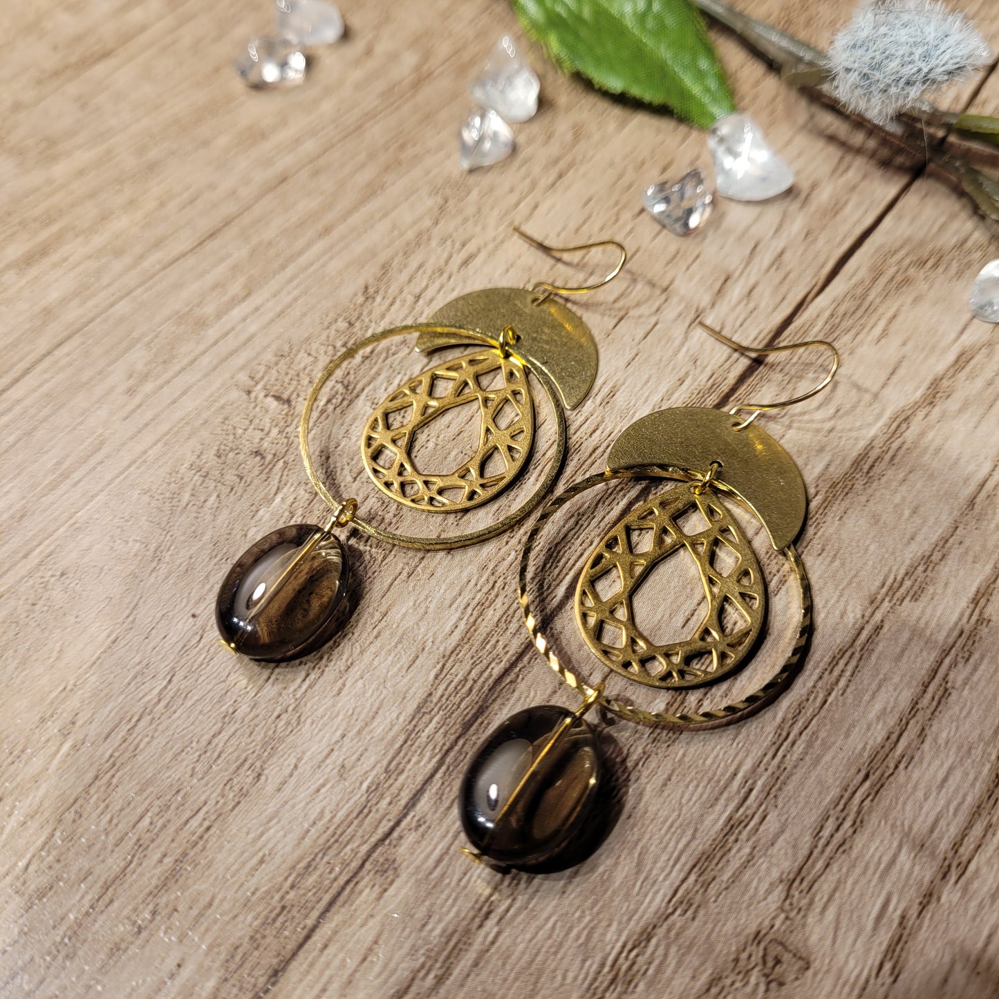 Smoky Quartz Earrings