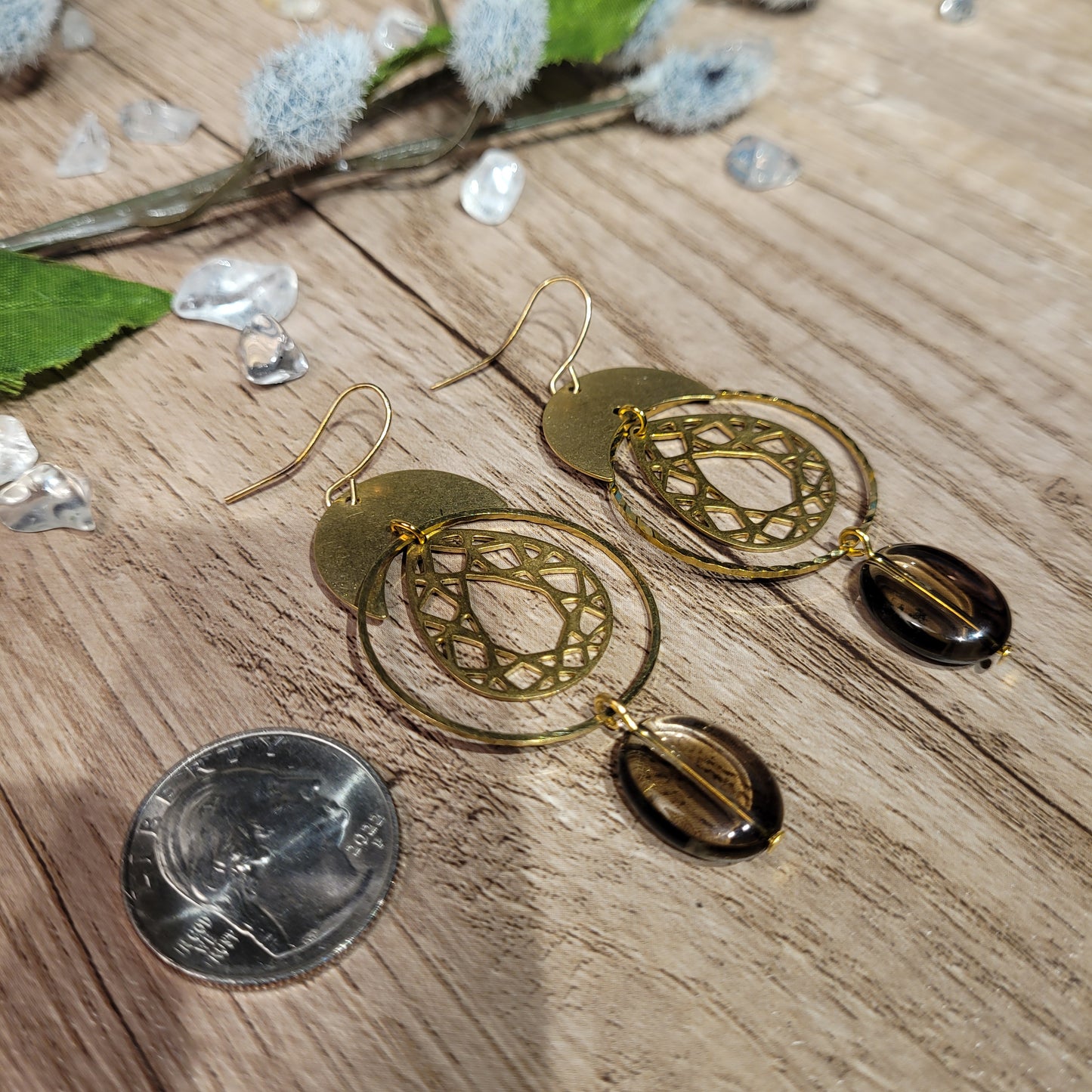 Smoky Quartz Earrings