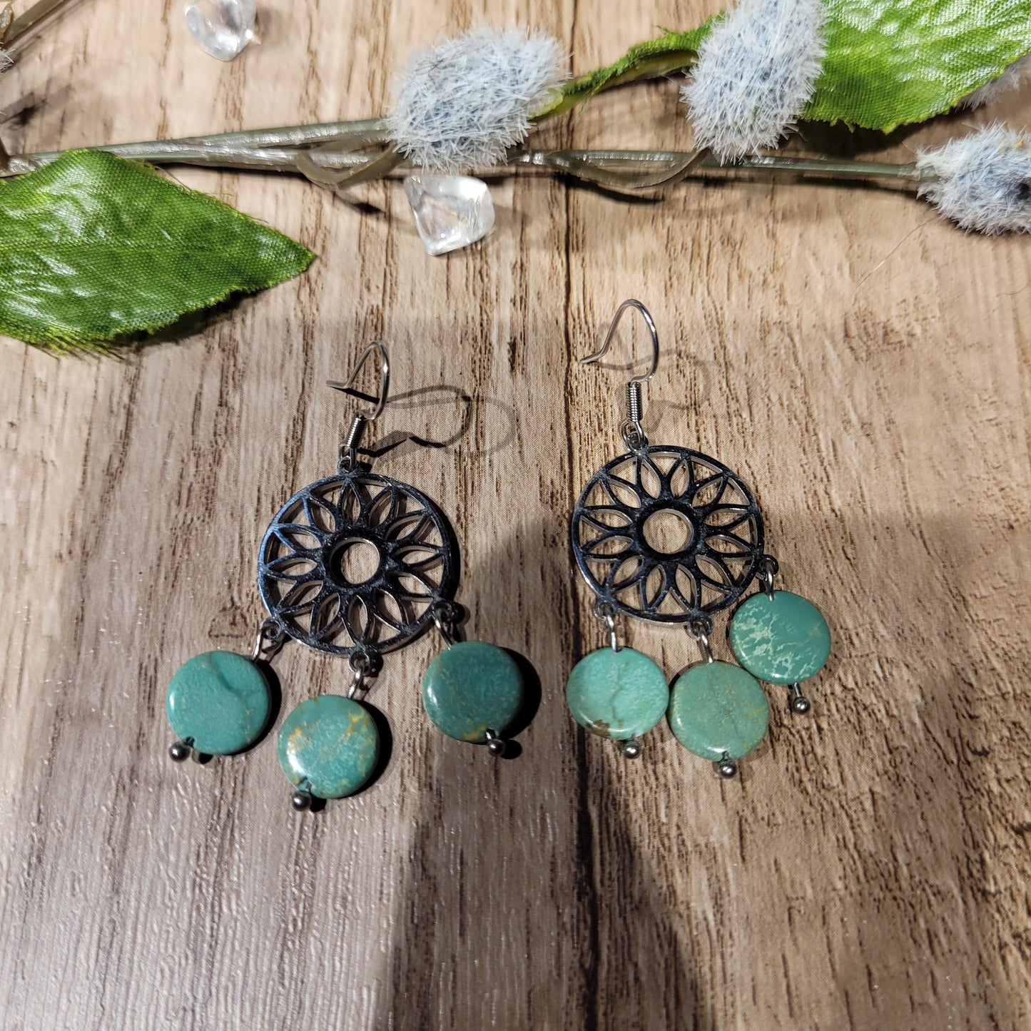Sleeping Beauty Turquoise Earrings