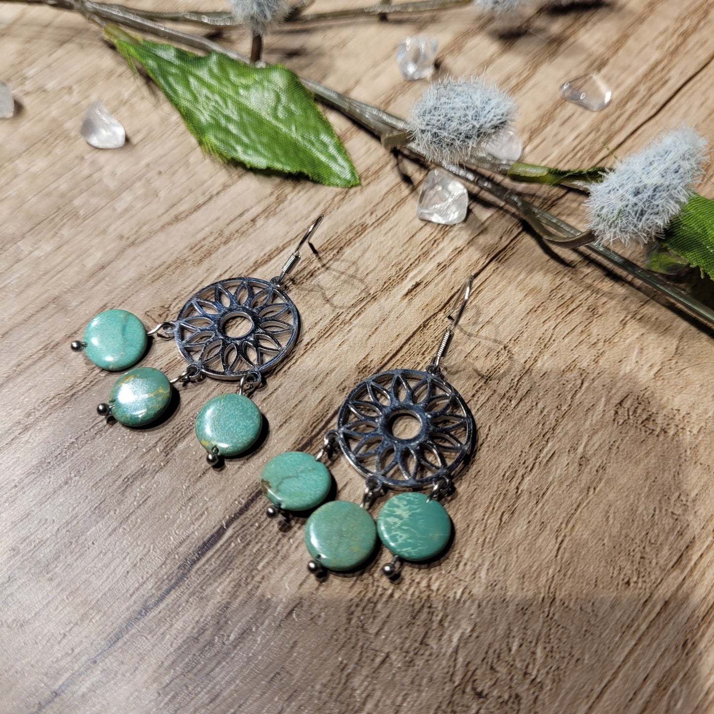 Sleeping Beauty Turquoise Earrings