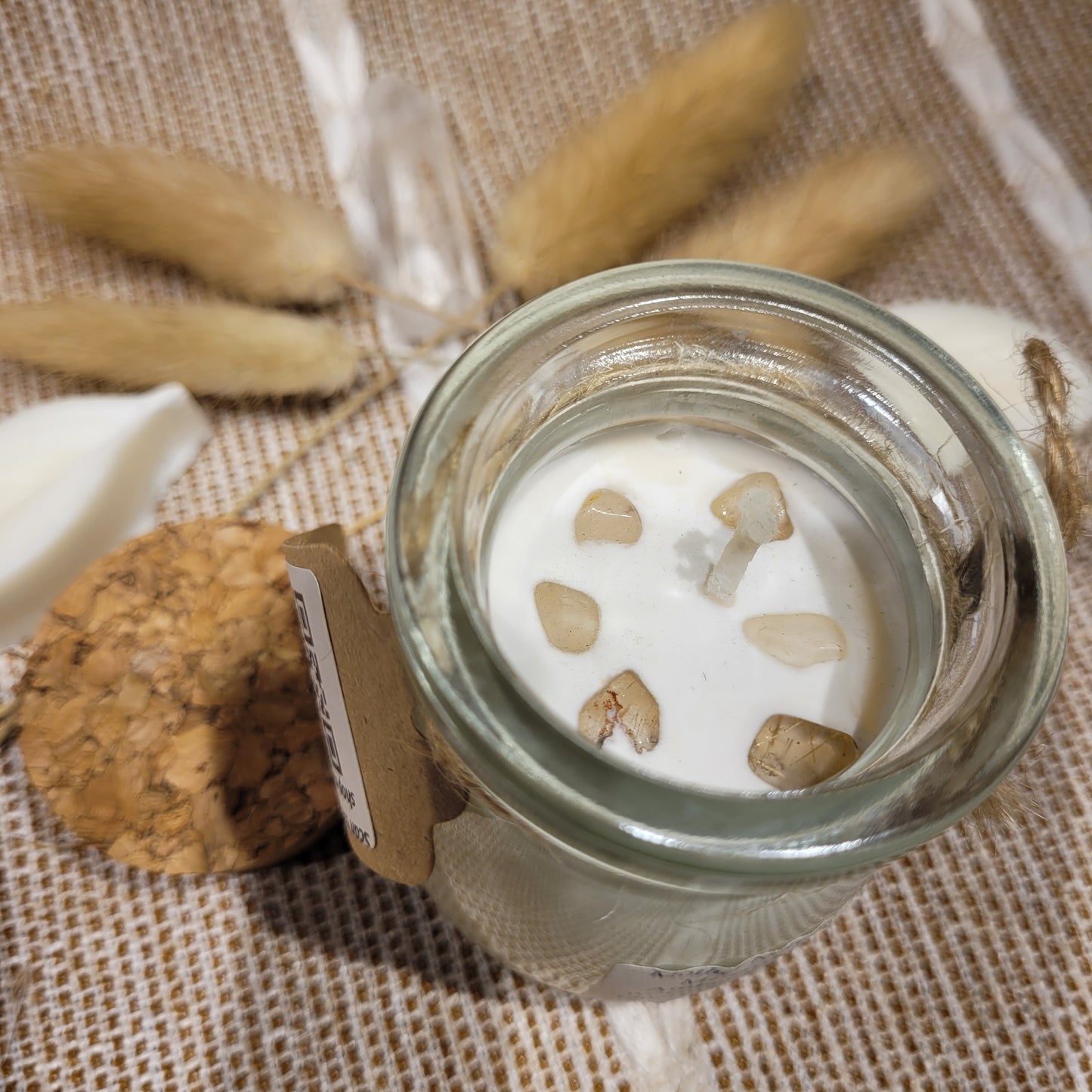 Handmade Soy Wax Crystal Candle