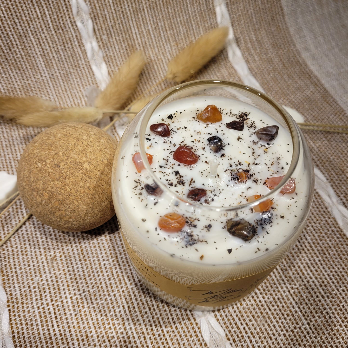 Handmade Soy Wax Crystal Candle