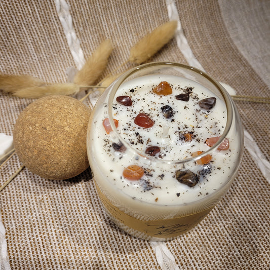 Handmade Soy Wax Crystal Candle