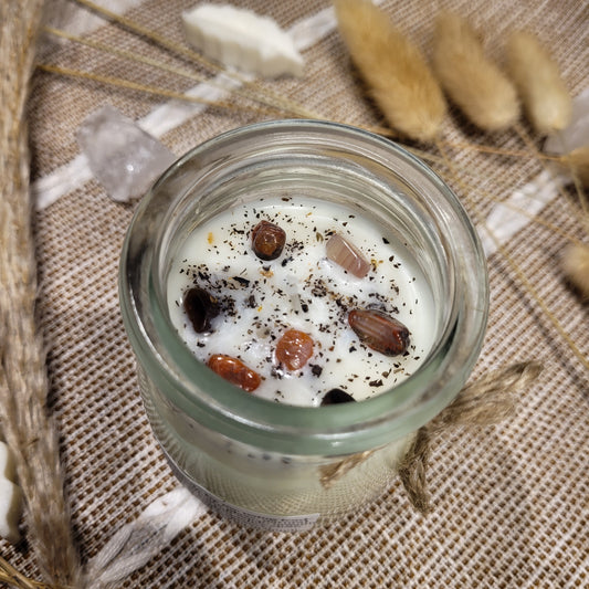 Handmade Soy Wax Crystal Candle