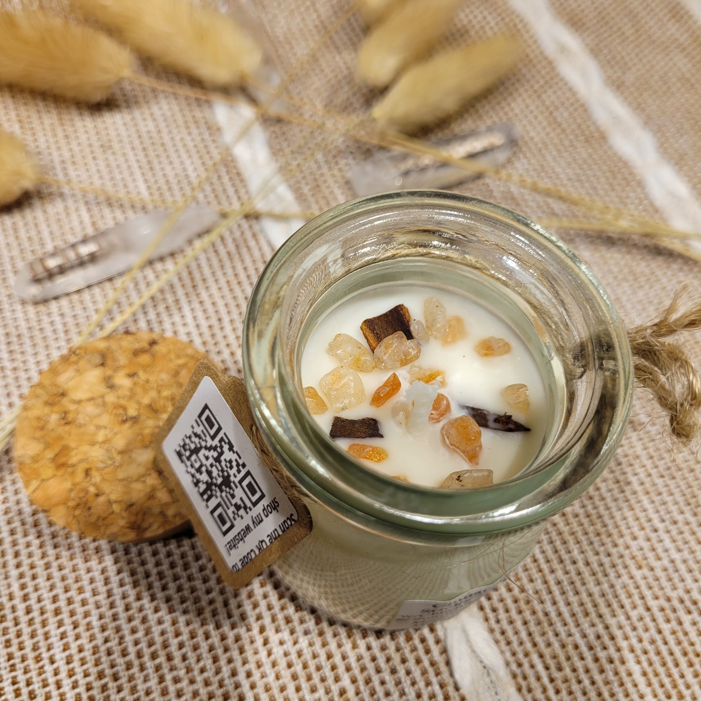 Handmade Soy Wax Crystal Candle