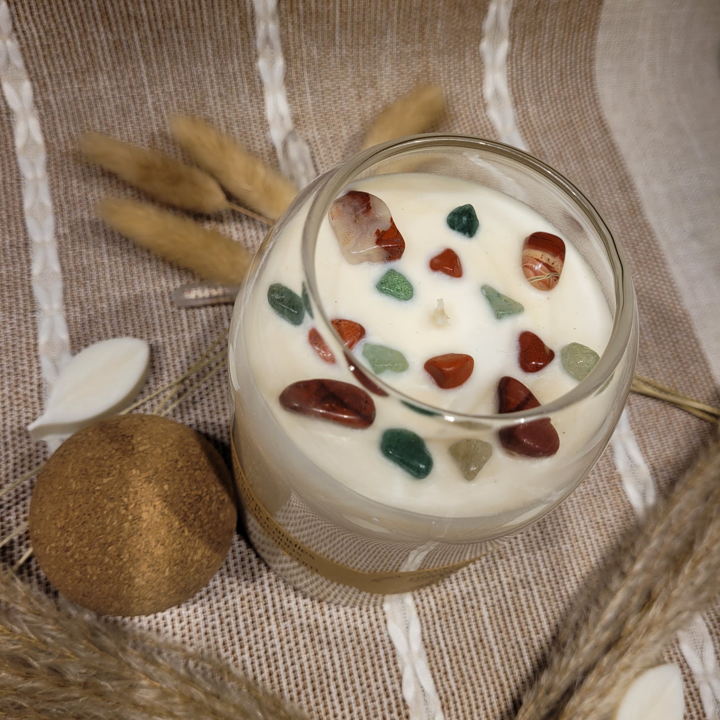 Handmade Soy Wax Crystal Candle