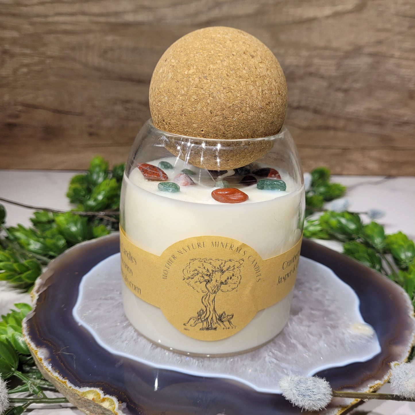 Handmade Soy Wax Crystal Candle