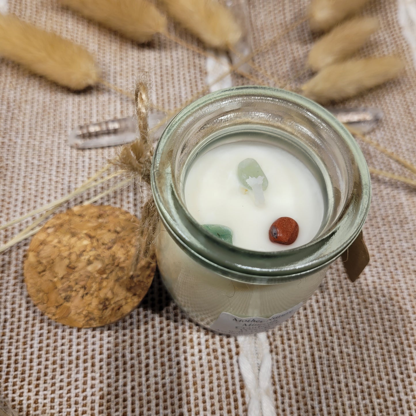 Handmade Soy Wax Crystal Candle