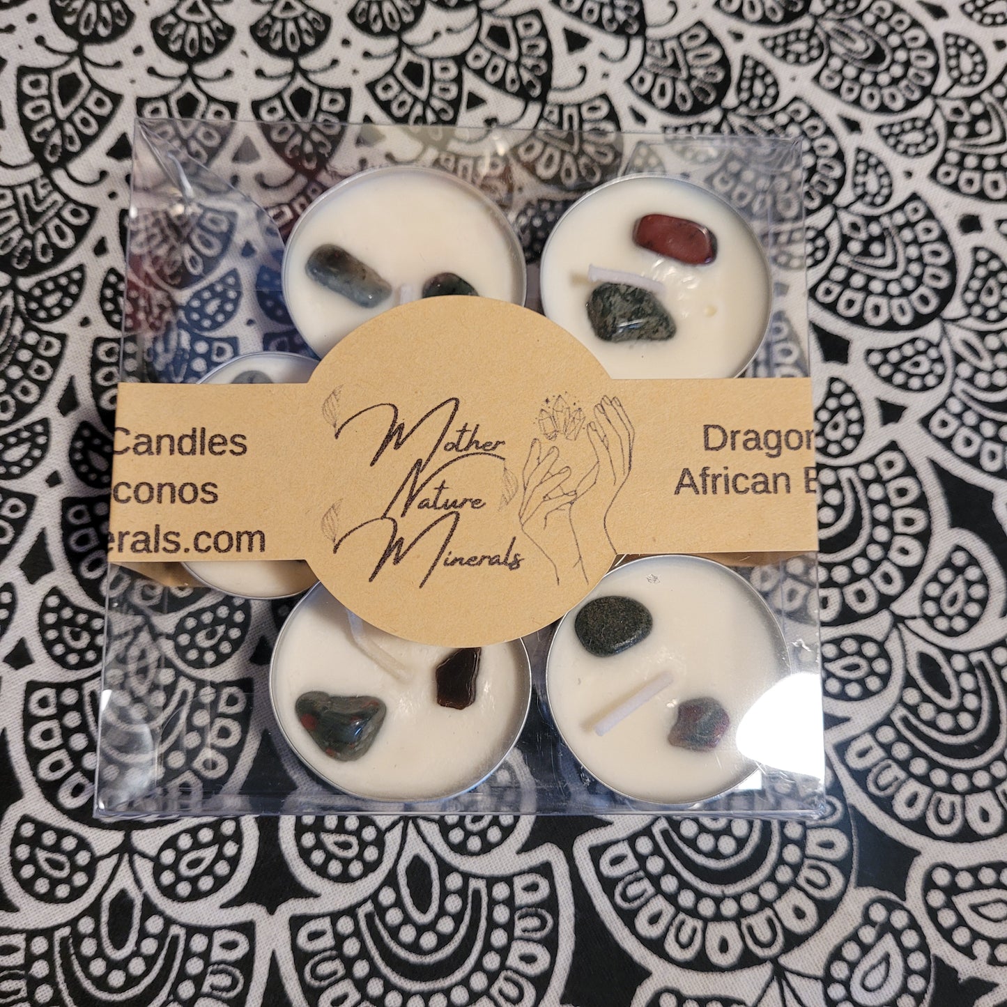 Soy wax crystal tealights candles