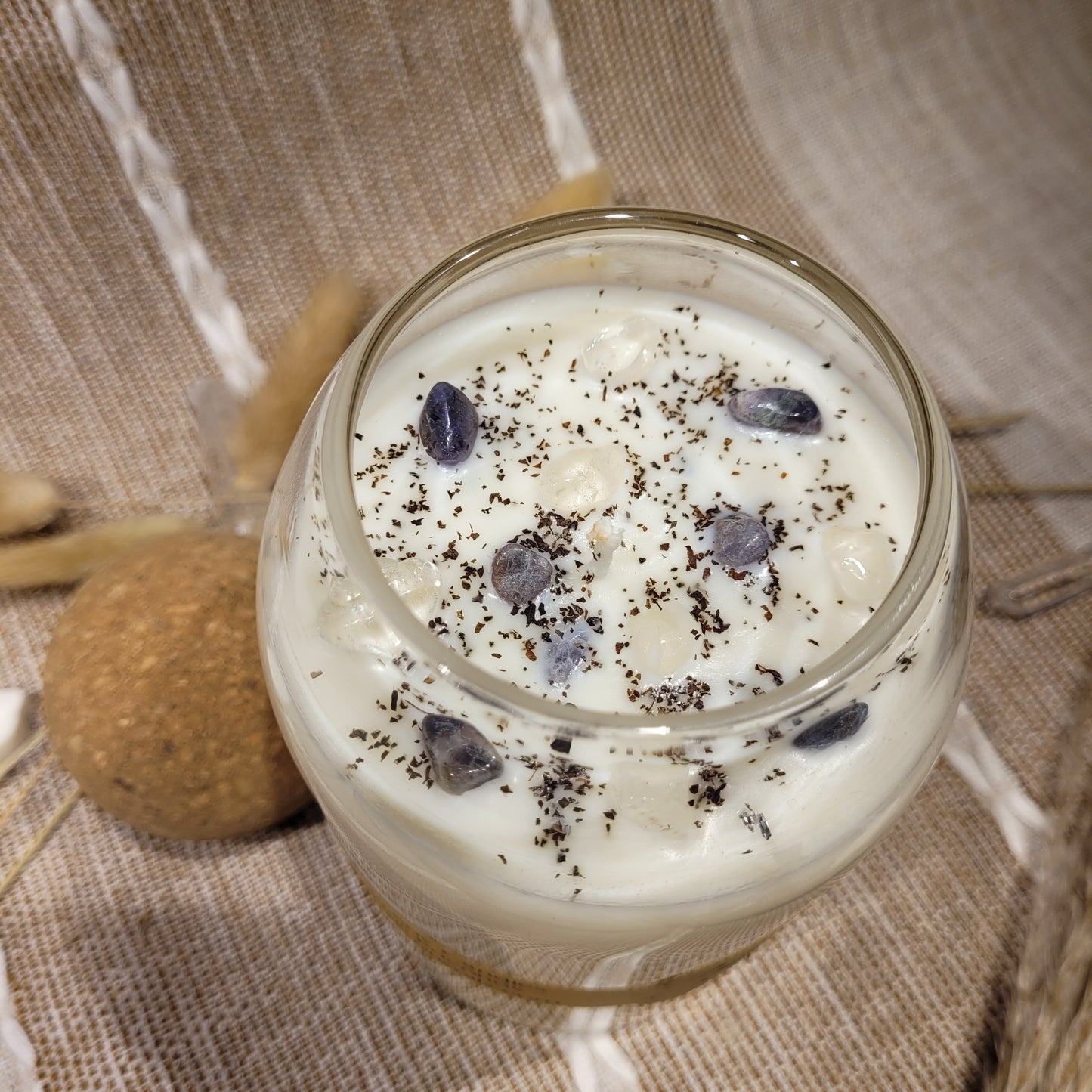 Handmade Soy Wax Crystal Candle