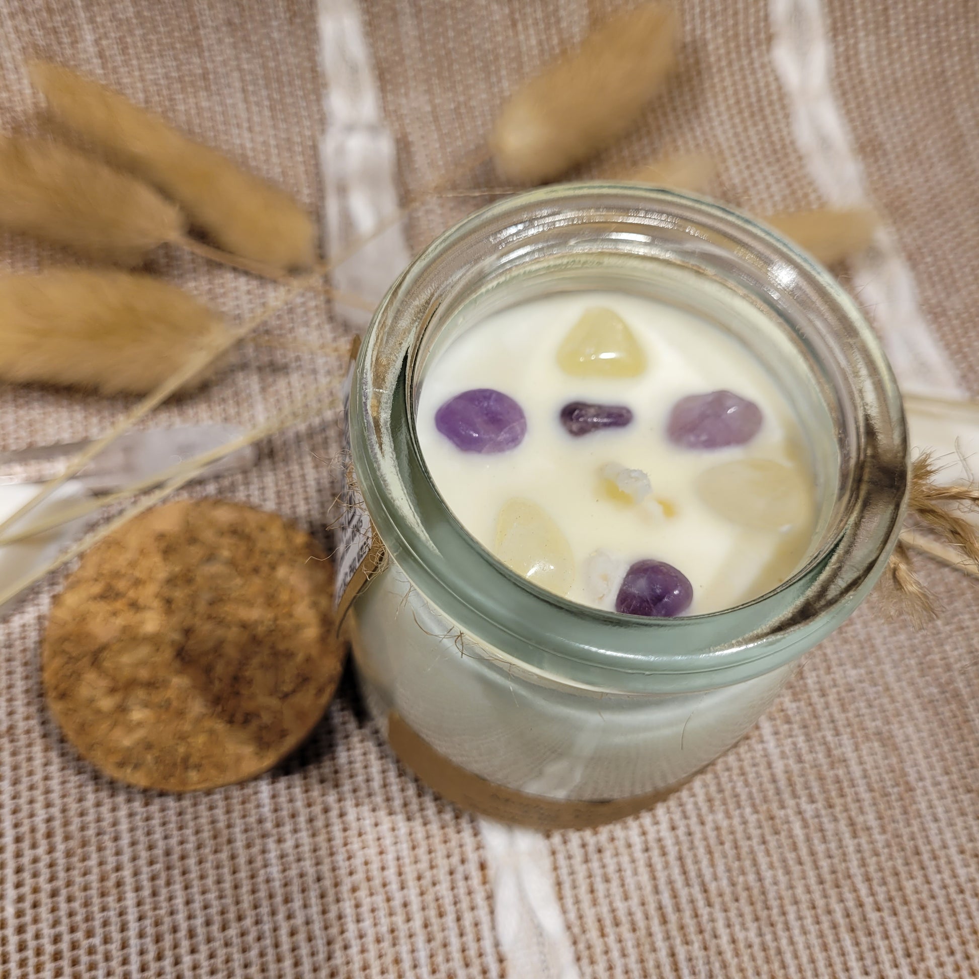 Handmade Soy Wax Crystal Candle