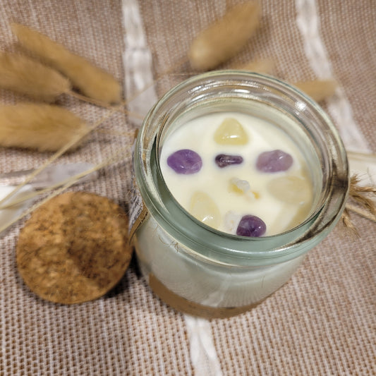 Handmade Soy Wax Crystal Candle