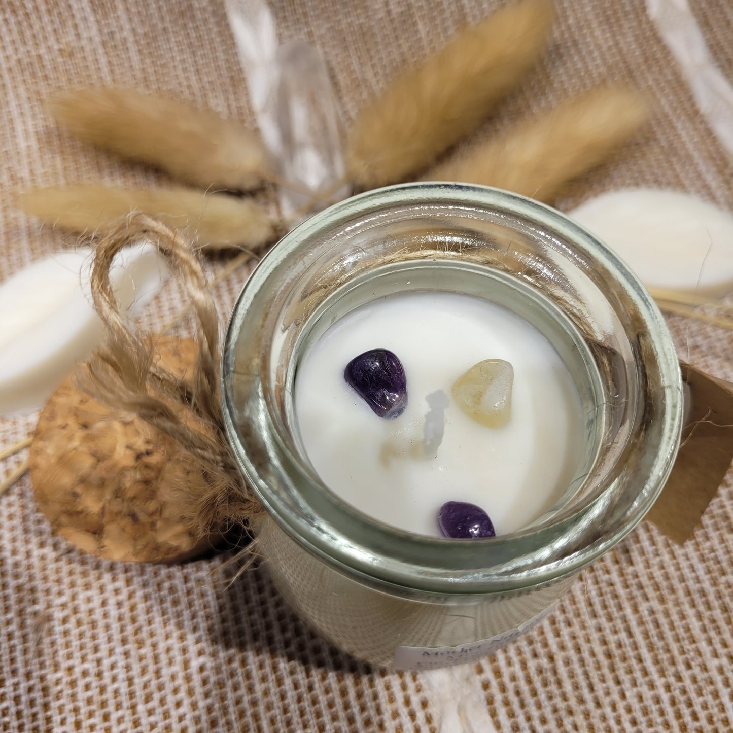 Handmade Soy Wax Crystal Candle