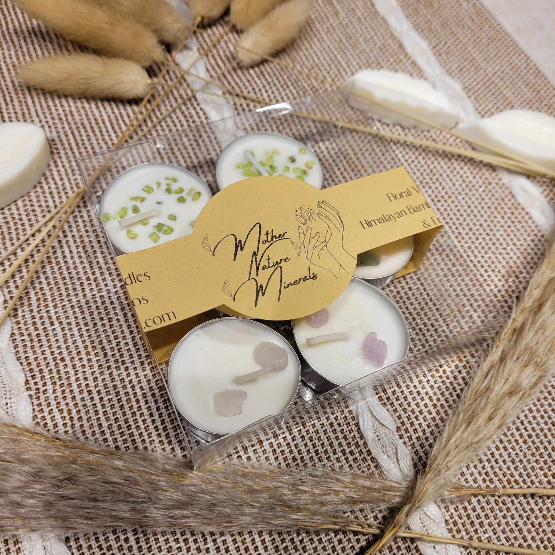 Soy Wax Crystal Scented Tealights Candles