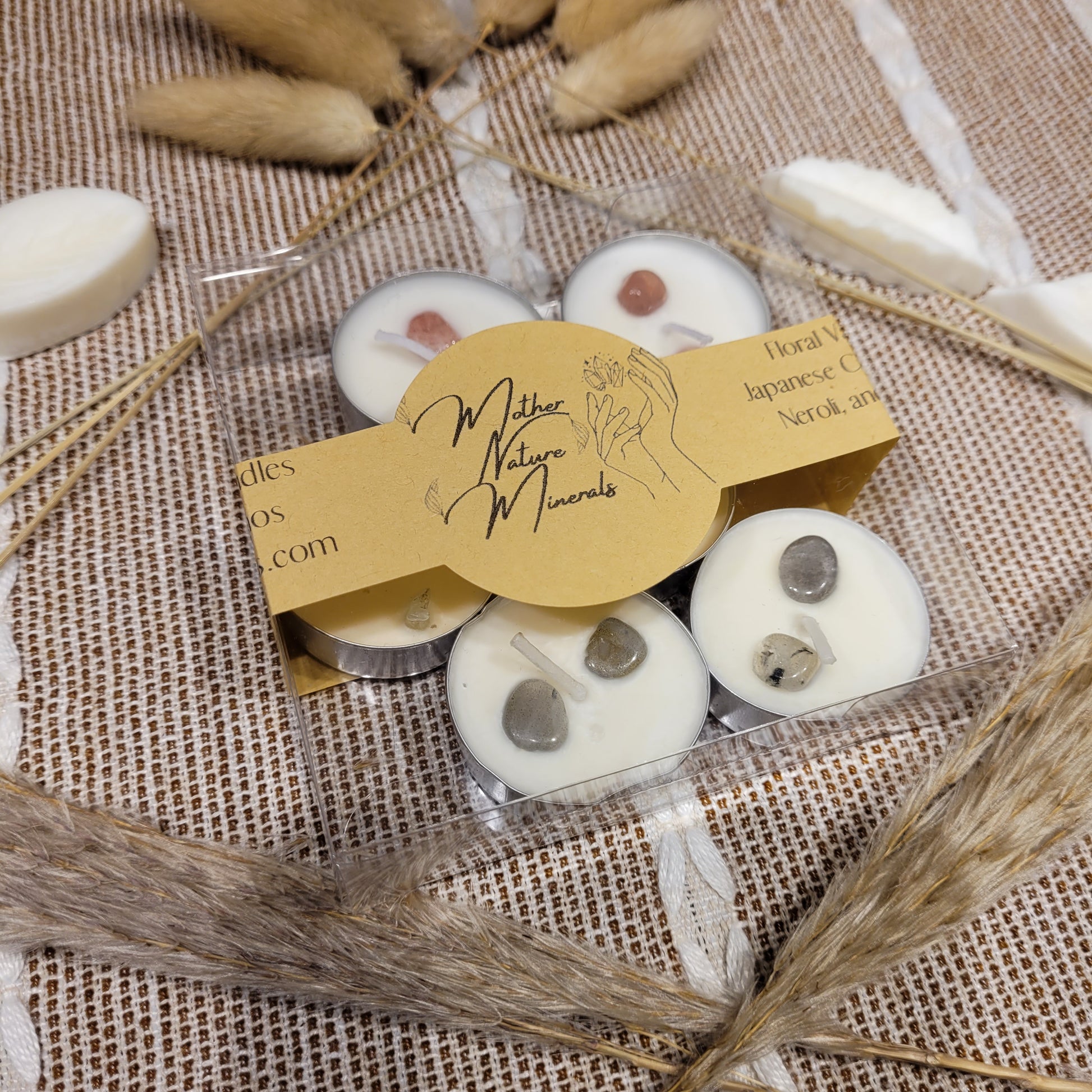 Soy Wax Crystal Scented Tealights Candles