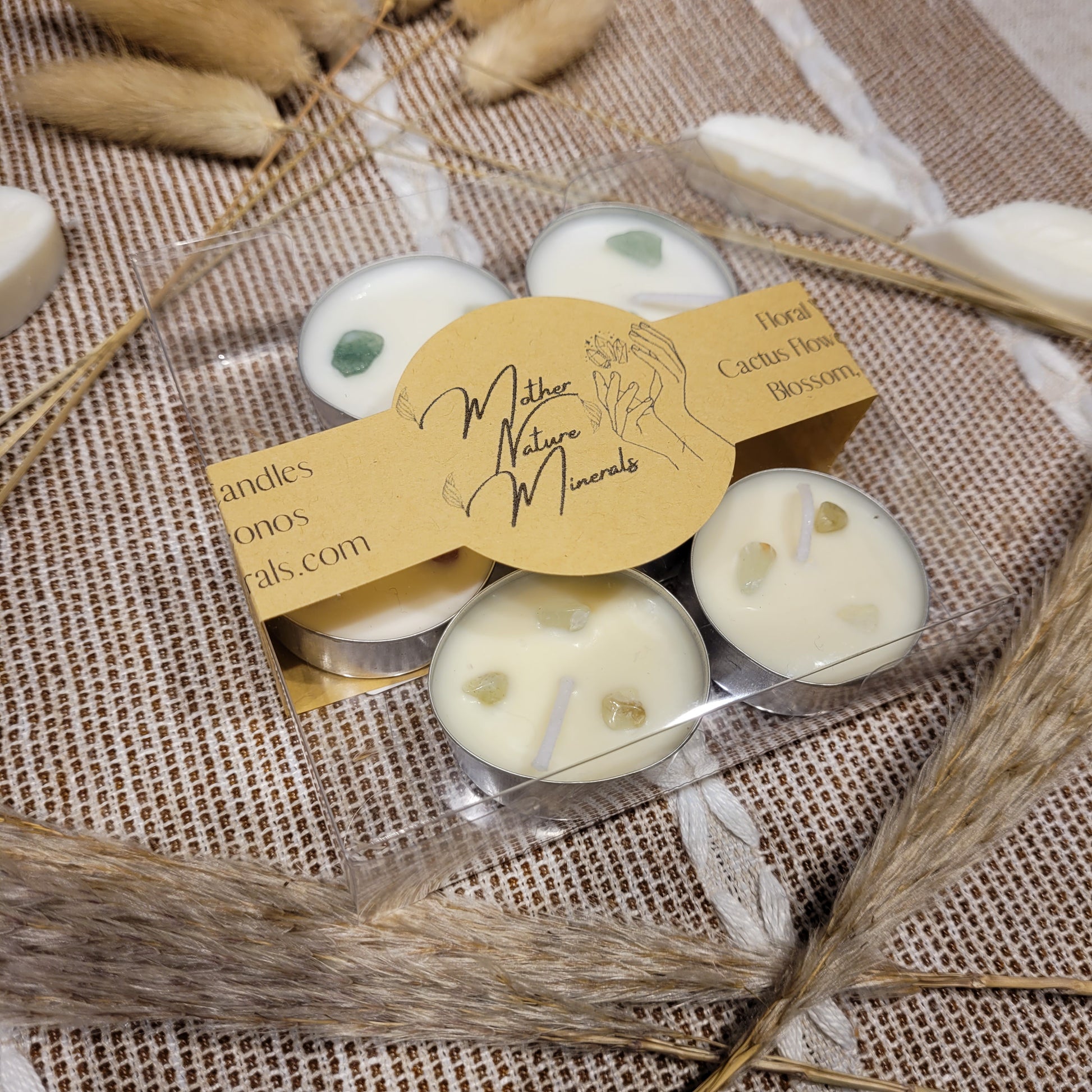 Soy Wax Crystal Scented Tealights Candles