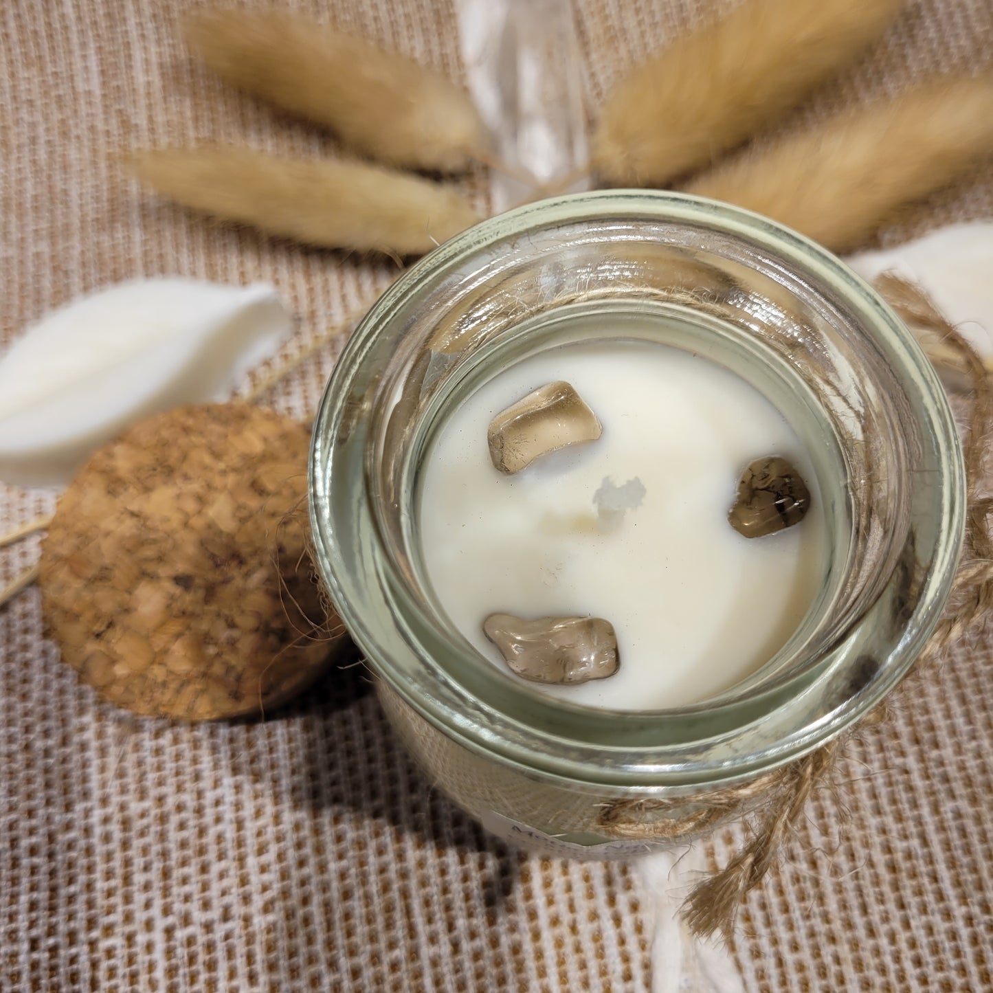 Handmade Soy Wax Crystal Candle