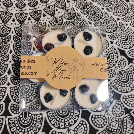 Soy wax crystal tealights candles