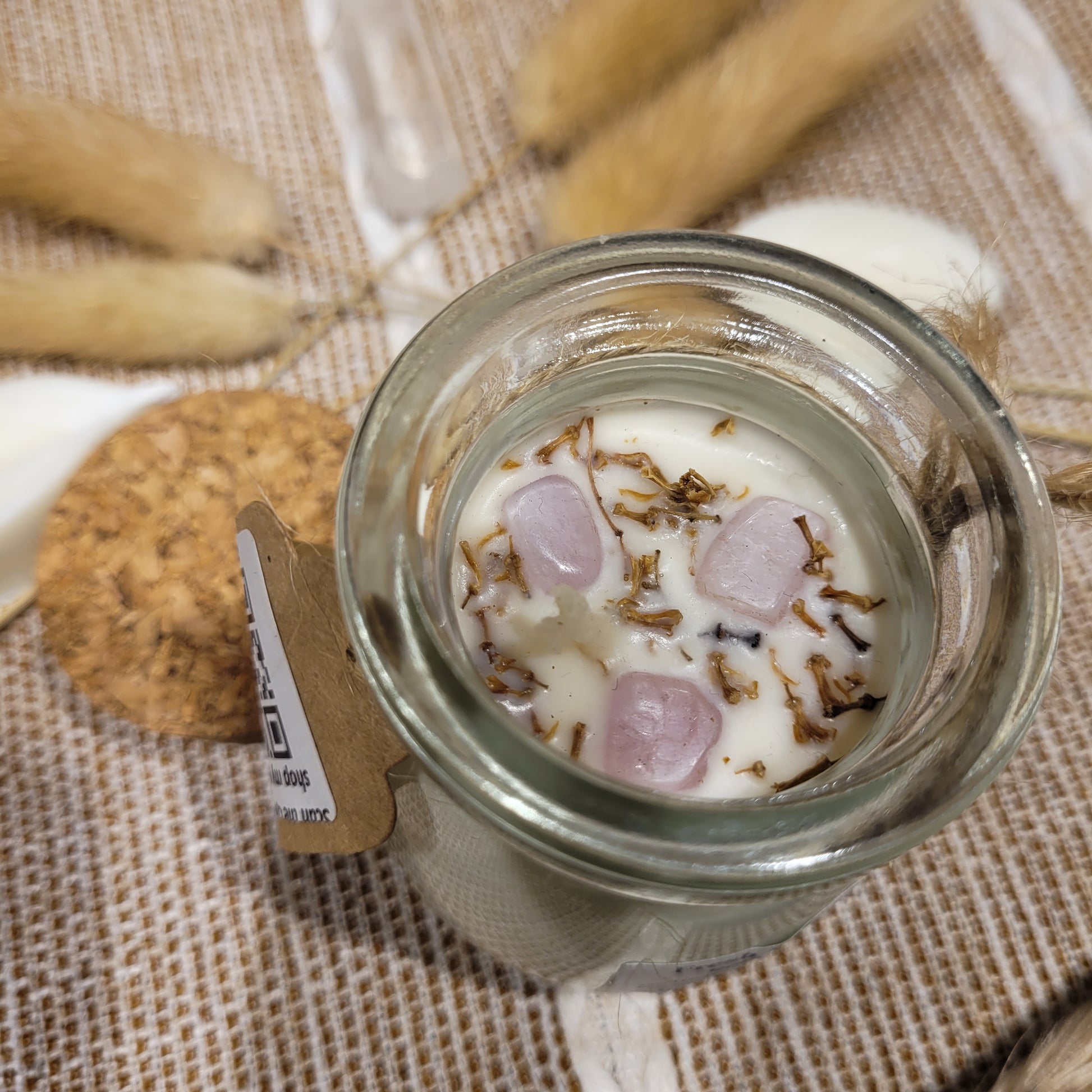 Handmade Soy Wax Crystal Candle