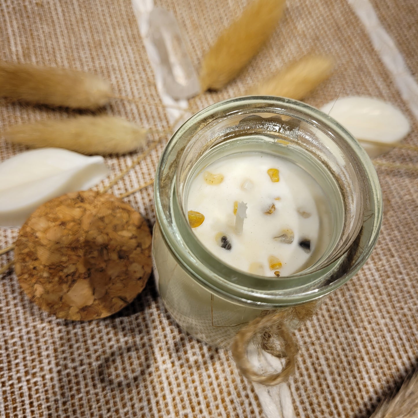 Handmade Soy Wax Crystal Candle
