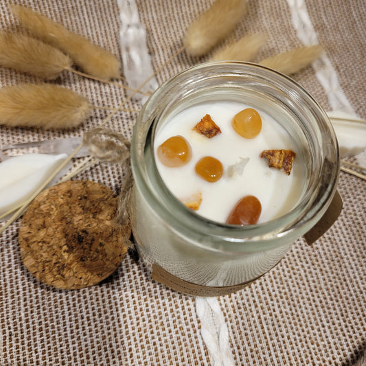Handmade Soy Wax Crystal Candle