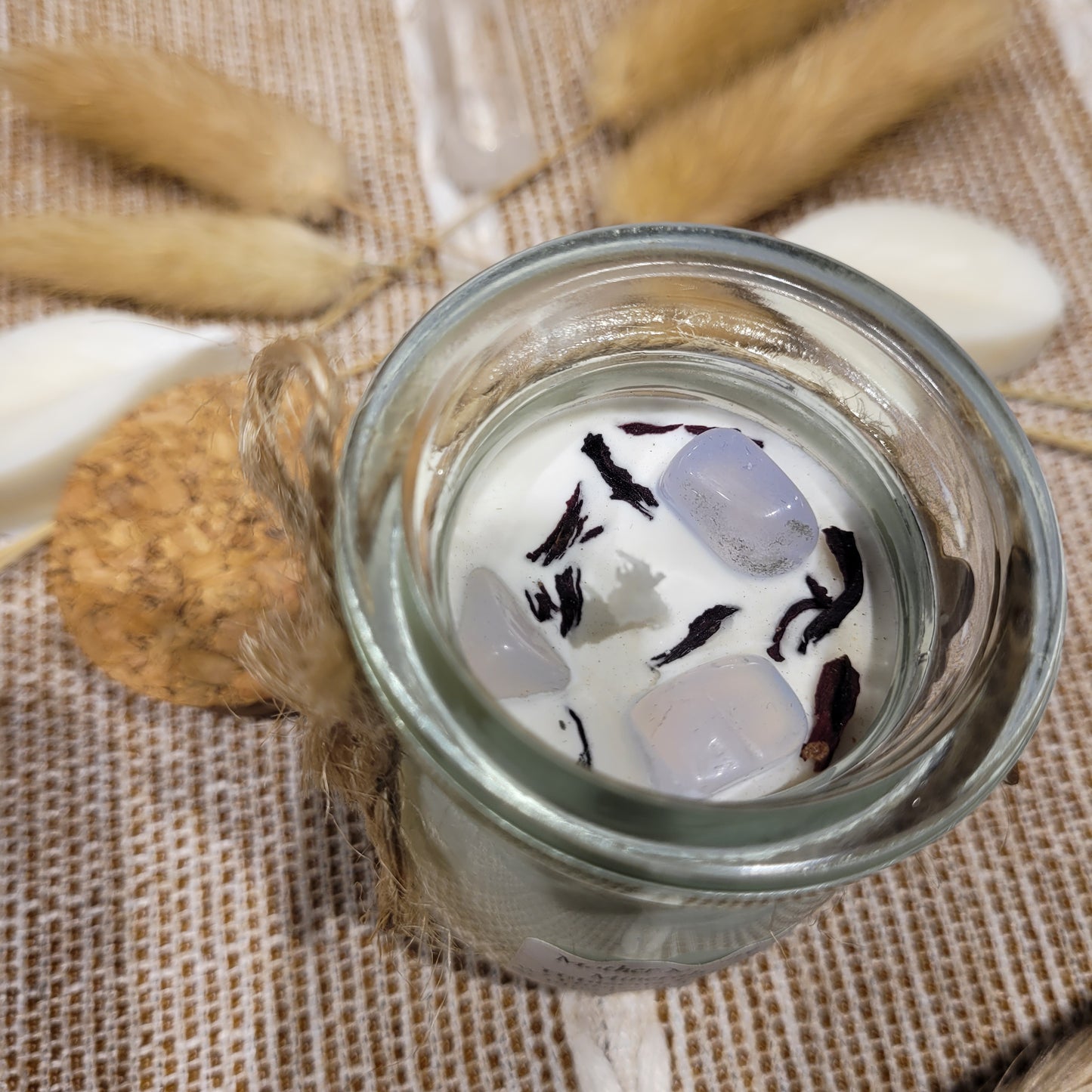Handmade Soy Wax Crystal Candle
