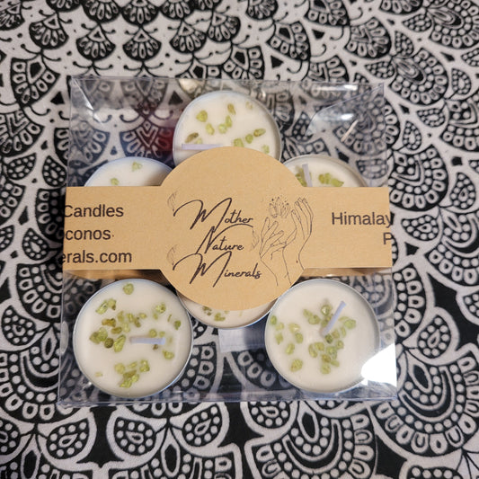 Soy wax crystal tealights candles