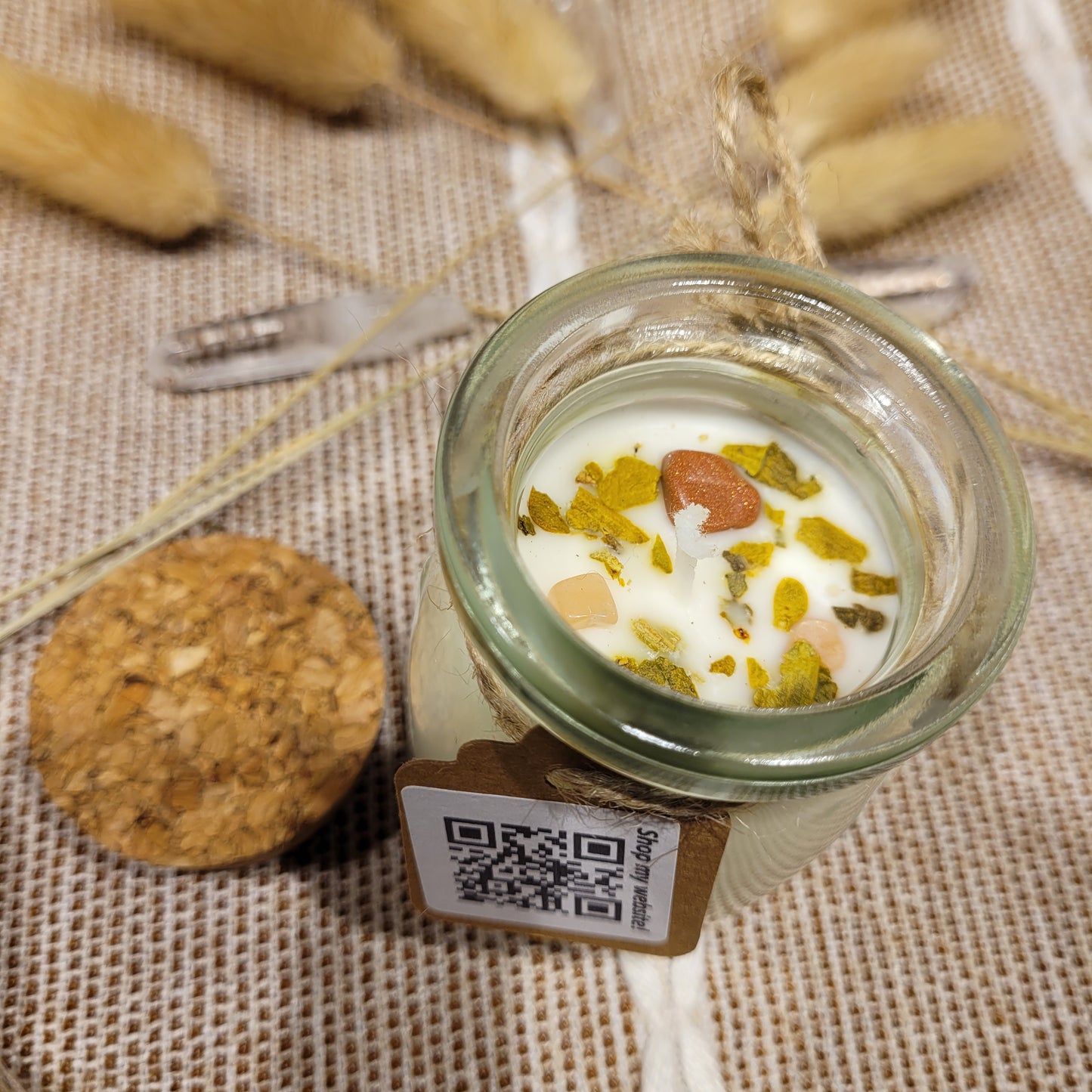 Handmade Soy Wax Crystal Candle