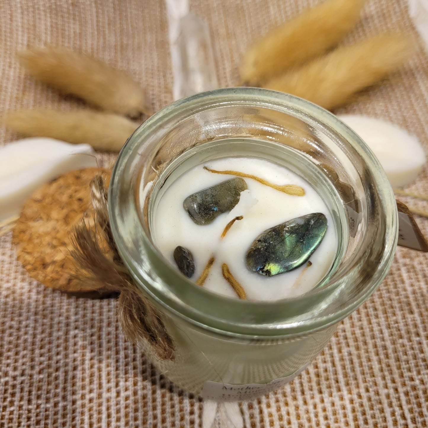 Handmade Soy Wax Crystal Candle