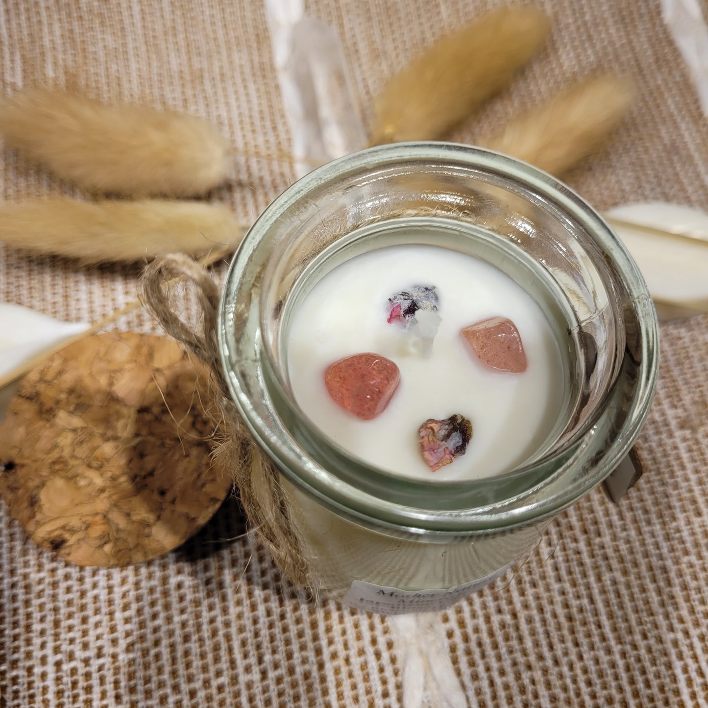 Handmade Soy Wax Crystal Candle