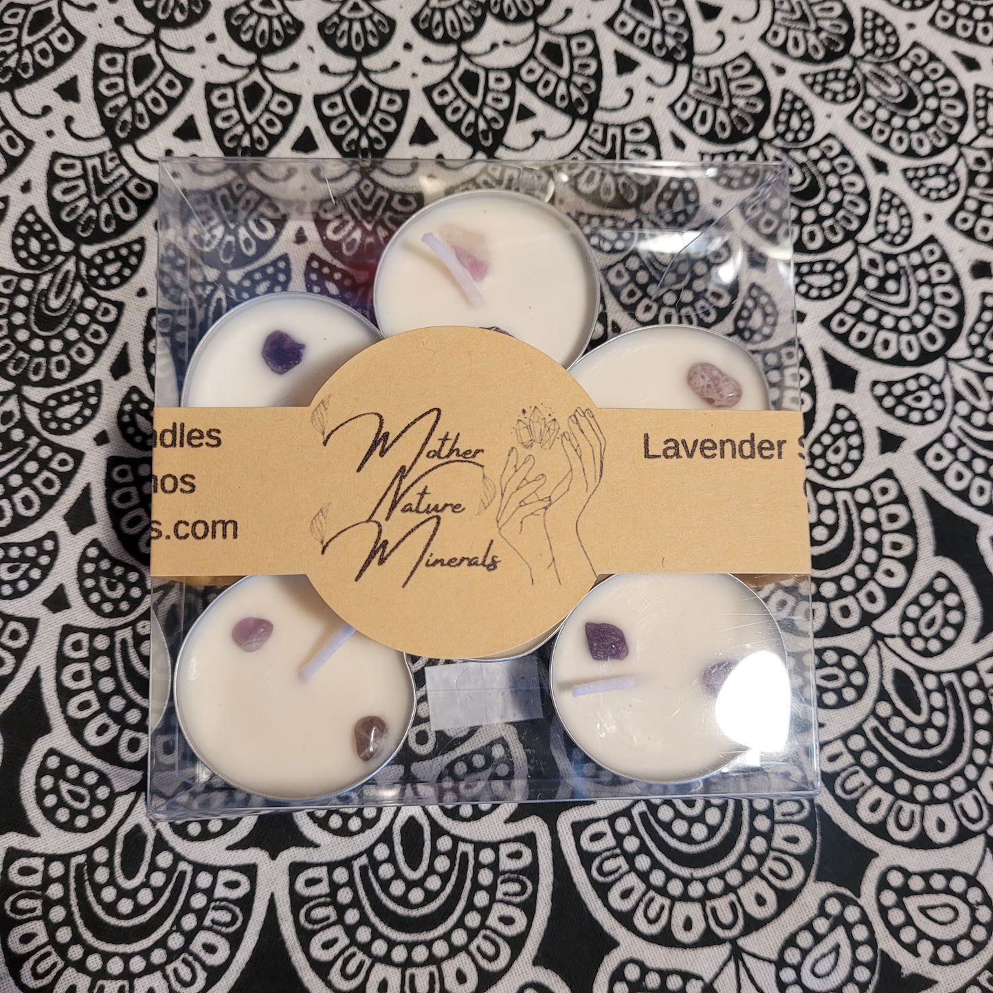 Soy wax crystal tealights candles