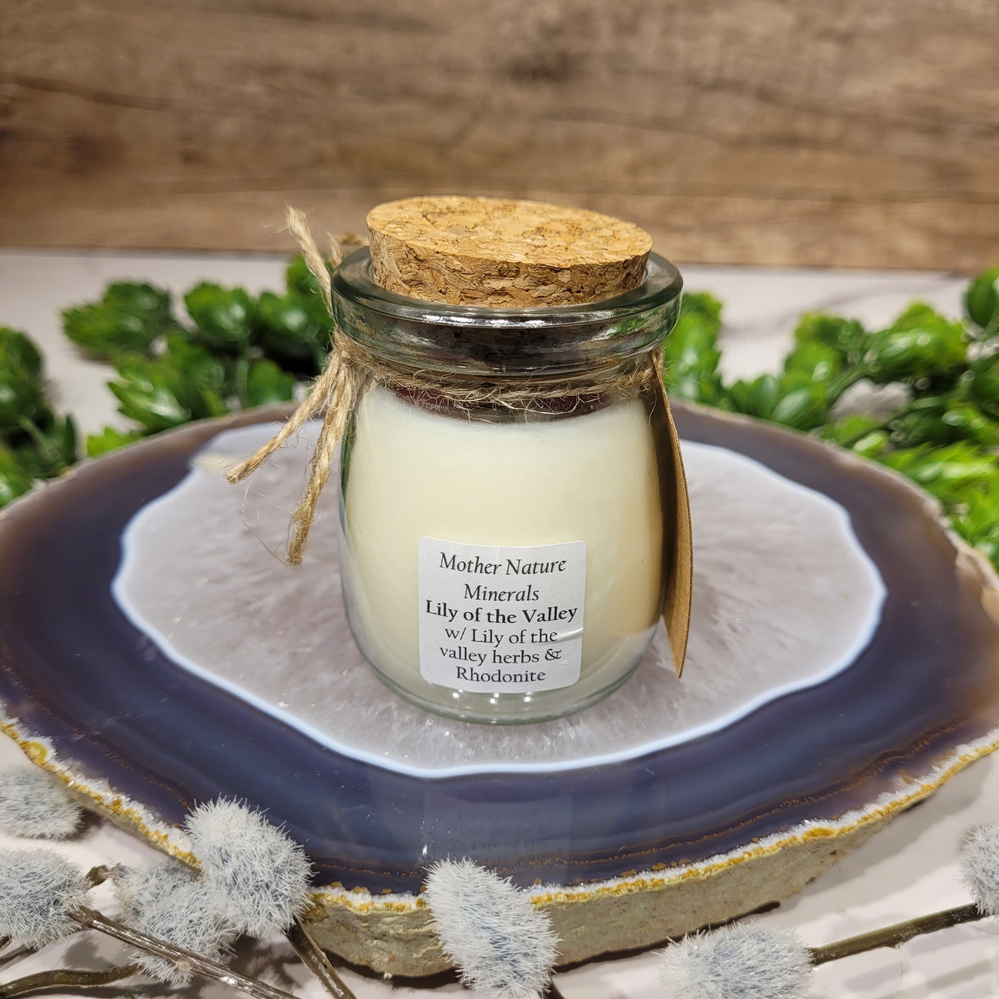 Handmade Soy Wax Crystal Candle