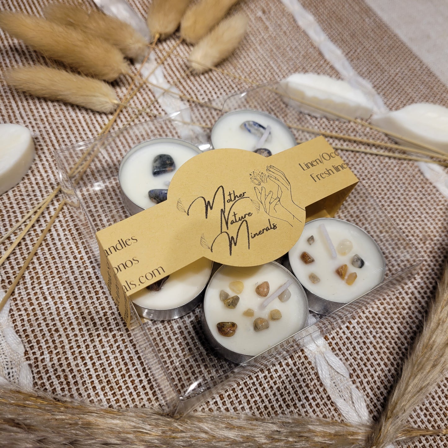 Soy Wax Crystal Scented Tealights Candles