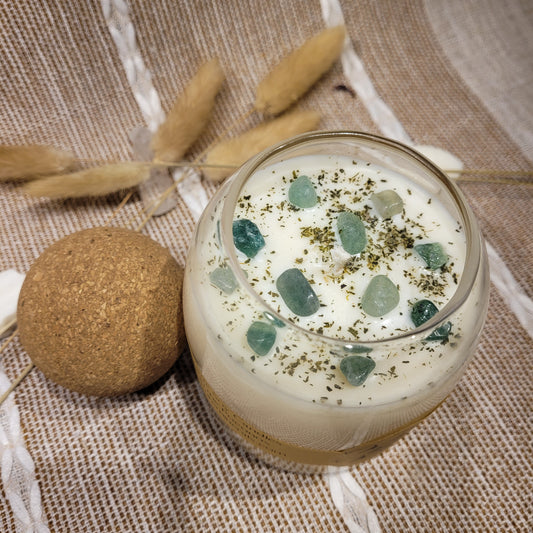 Handmade Soy Wax Crystal Candle