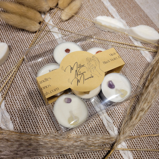 Soy Wax Crystal Scented Tealights Candles