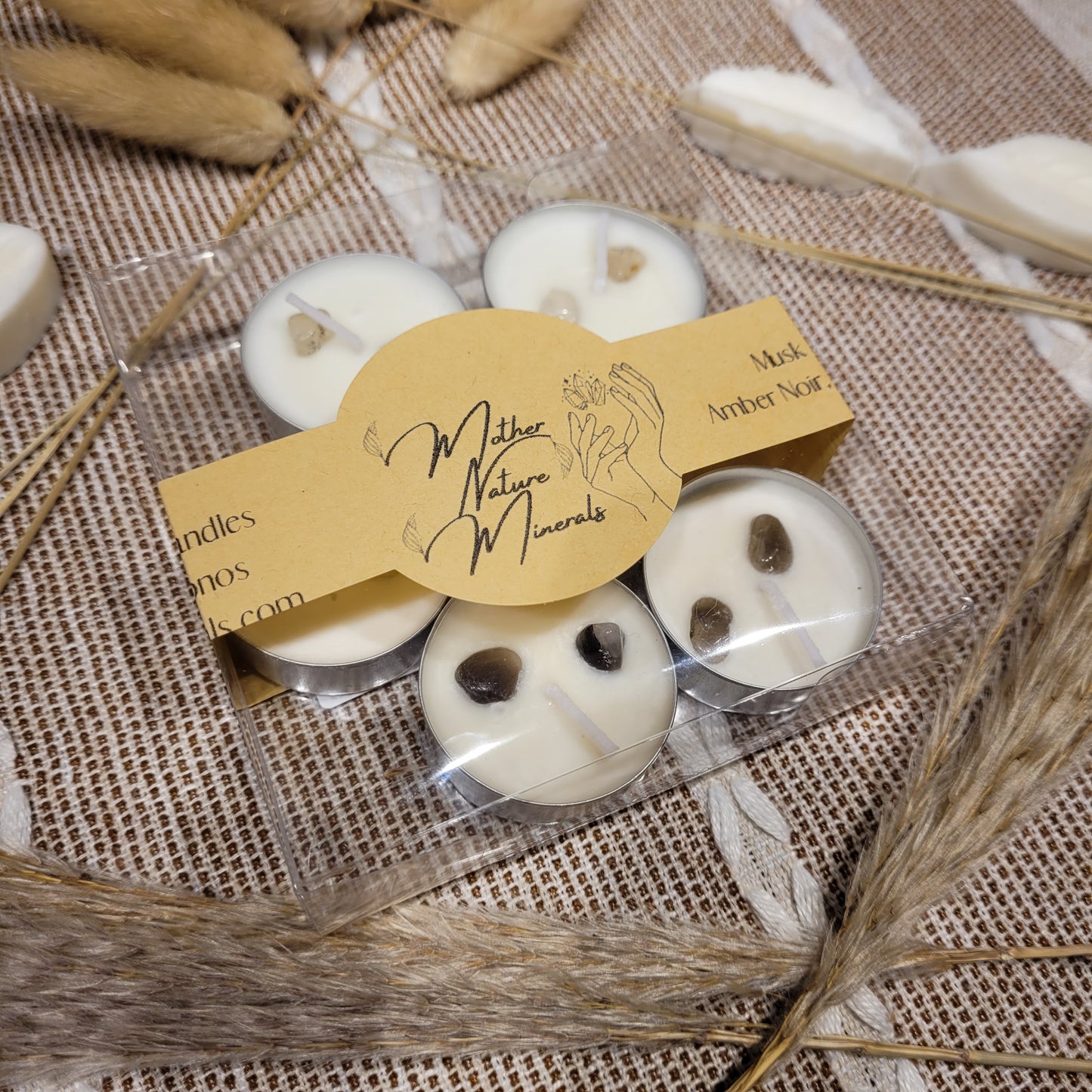 Soy Wax Crystal Candles Tealights