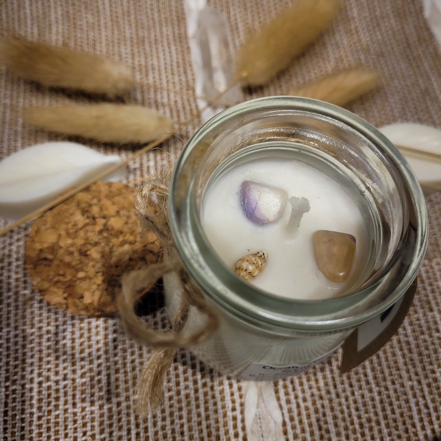 Handmade Soy Wax Crystal Candle