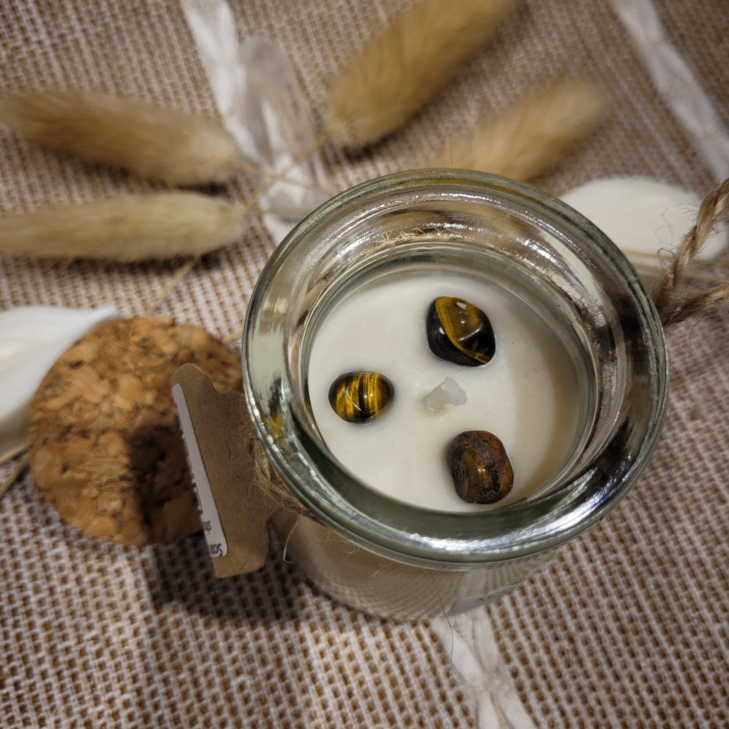 Handmade Soy Wax Crystal Candle