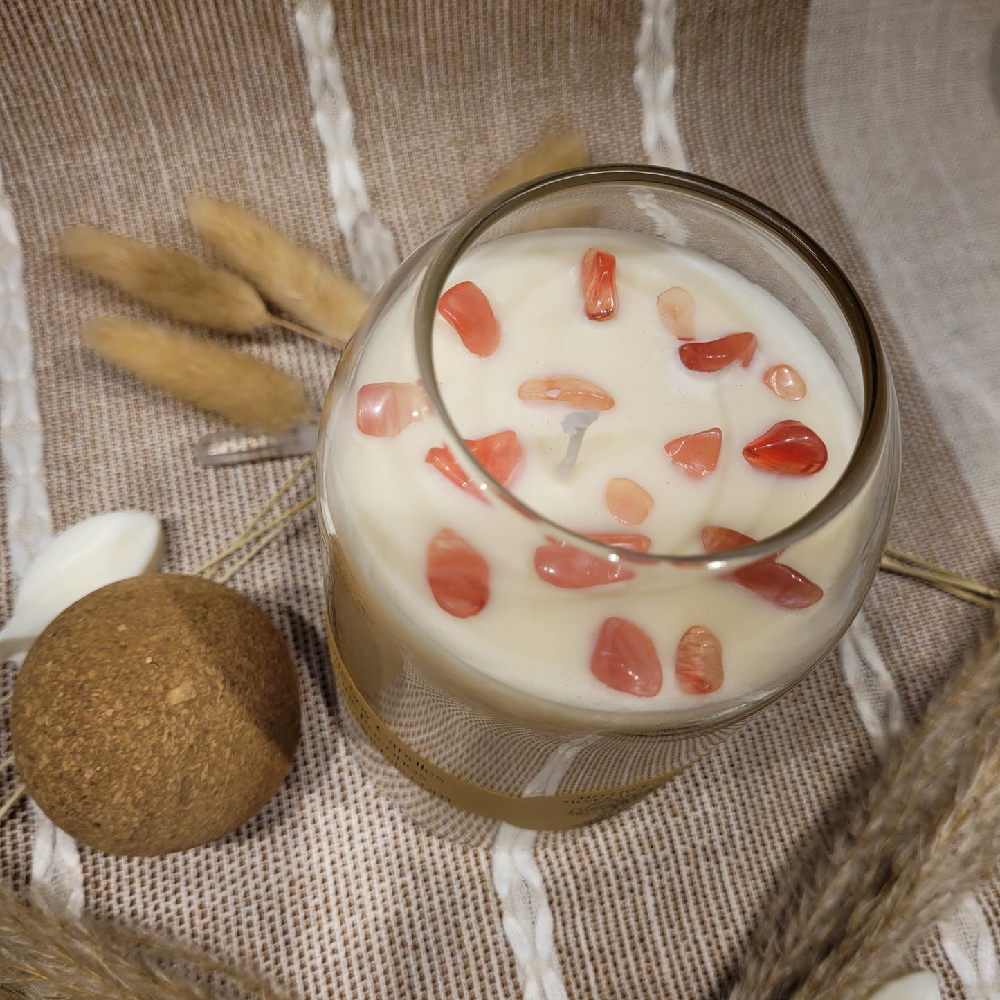 Handmade Soy Wax Crystal Candle