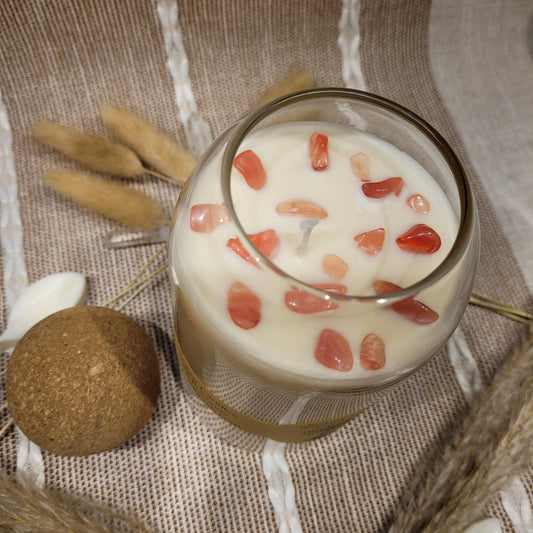 Handmade Soy Wax Crystal Candle