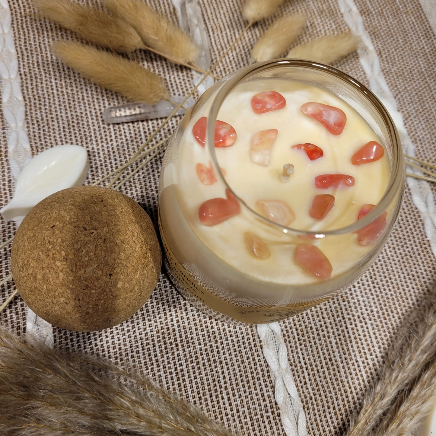 Handmade Soy Wax Crystal Candle