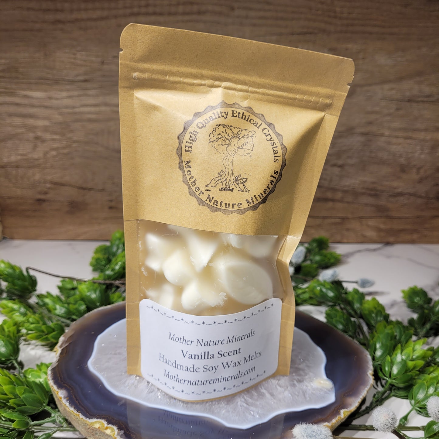 Handmade Soy Wax Crystal Candle